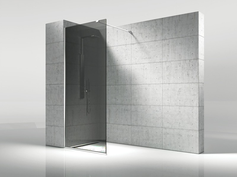 Tuš paravan Fume Walk-in 100x200cm 8mm