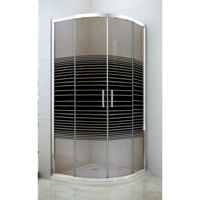Tuš kabina 6012 R90 braon/crne pruge
