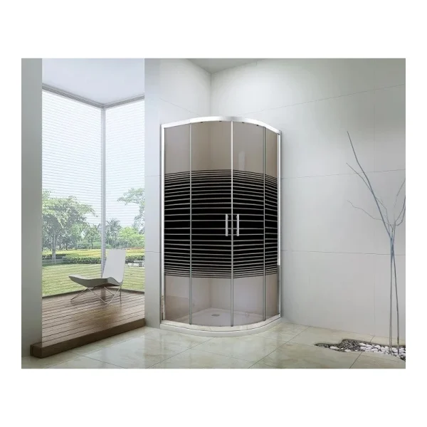 Tuš kabina 6012 R90 braon/crne pruge