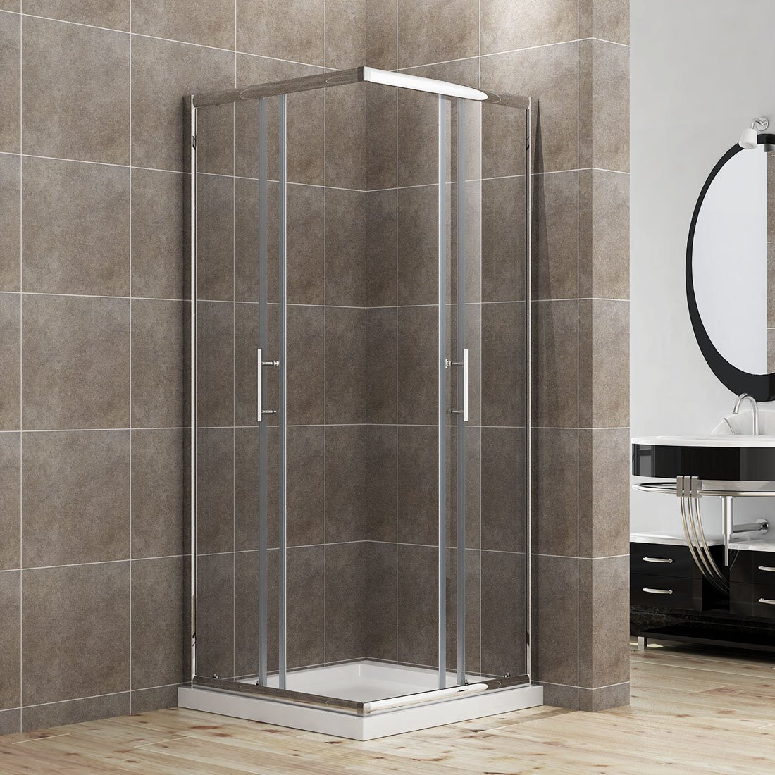 Tuš paravan 6006 providno staklo 90x90x195 - Image 3