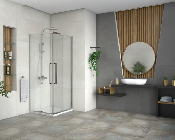 Tuš kabina 900x900x2000 Concept Devon200 providno staklo 6mm C-02-2295 - Image 4