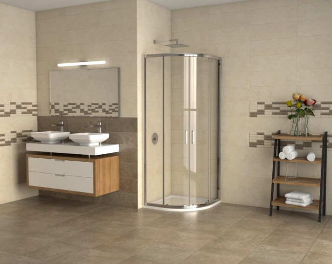 Tuš kabina R900x1950 Concept Atlas providno staklo 6mm C-02-4900 - Image 4