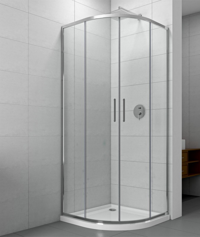 Tuš kabina R900x1950 Concept Atlas providno staklo 6mm C-02-4900 - Image 3