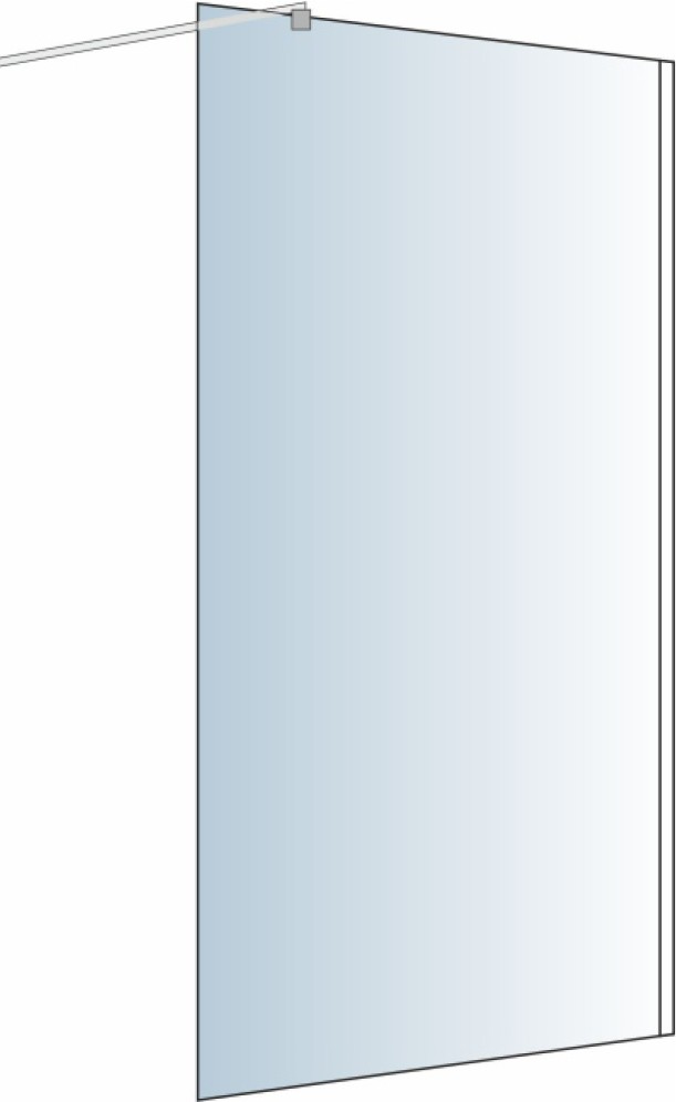 Tuš paravan Walk-in S473-80 providno staklo 8mm - Image 3